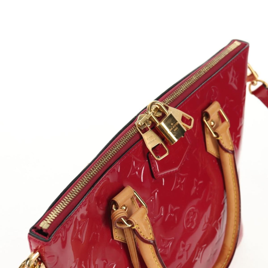 Louis Vuitton Montebello Handbag Monogram Vernis Pink Patent_Leather Handbag