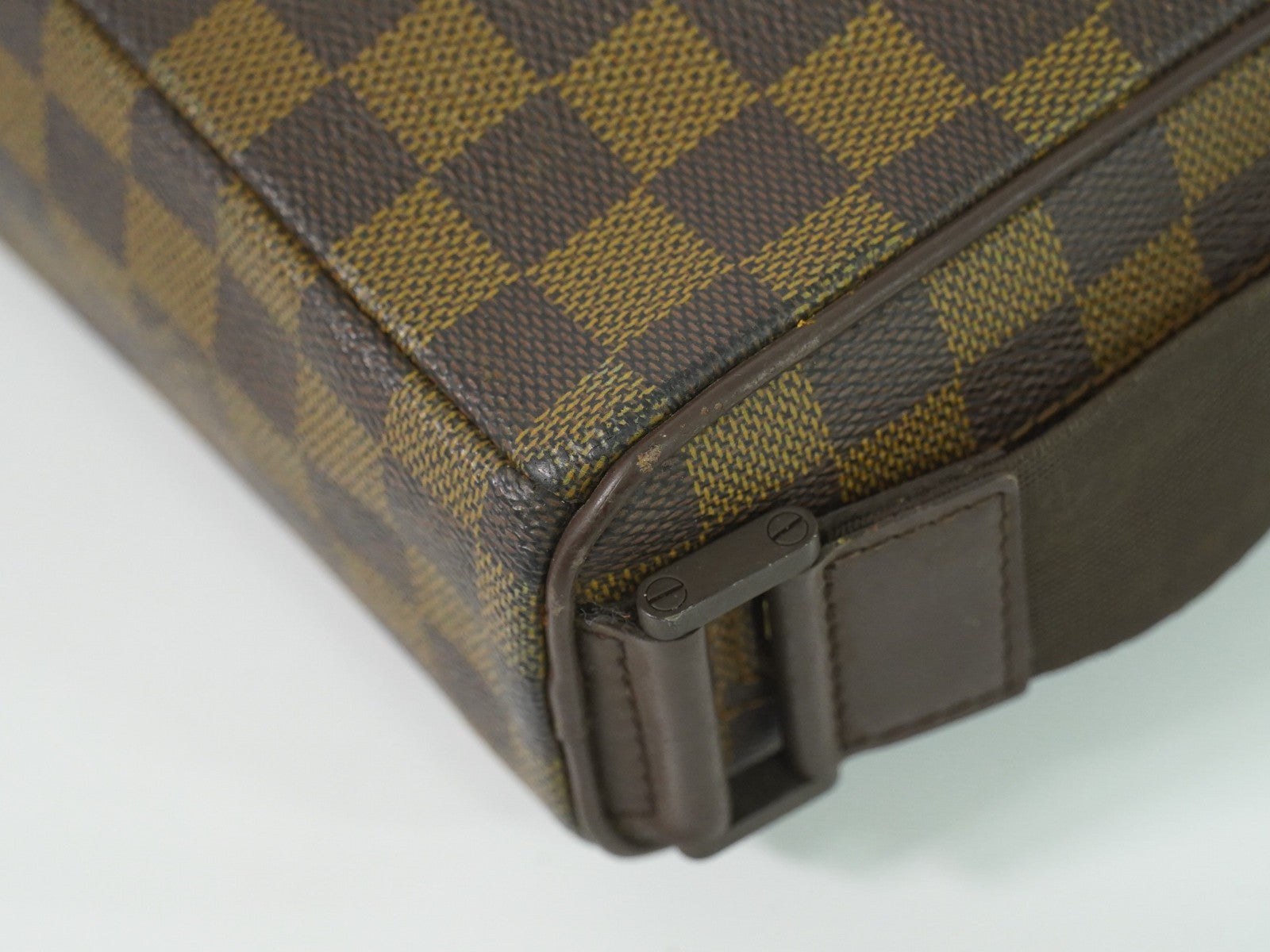 Louis Vuitton Olav Handbag Damier Brown Canvas Shoulder Bag