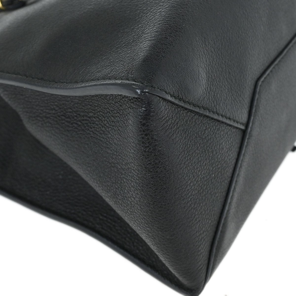 Balenciaga Papier A4 Classic Metallic Edge Bag Leather Black Leather Tote Bag