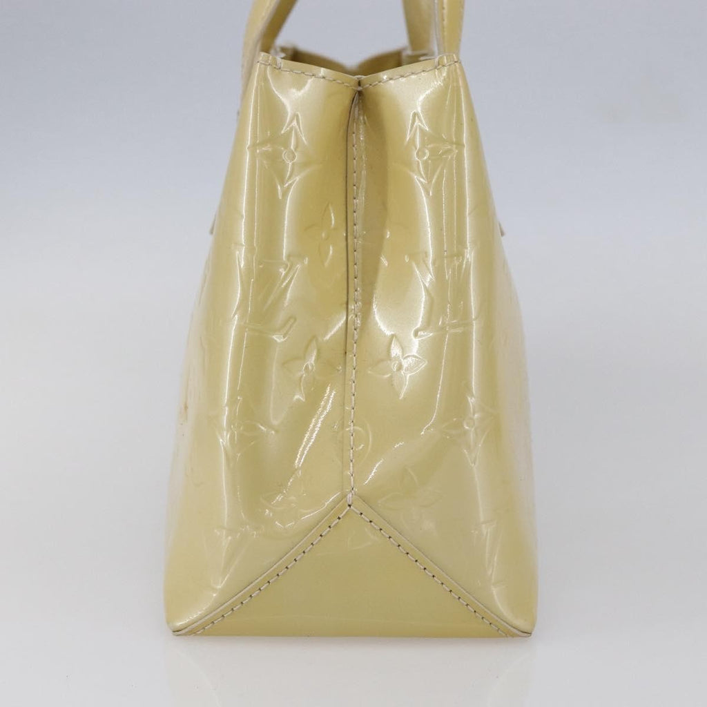 Louis Vuitton Wilshire Handbag Monogram Vernis Beige Patent_Leather Handbag