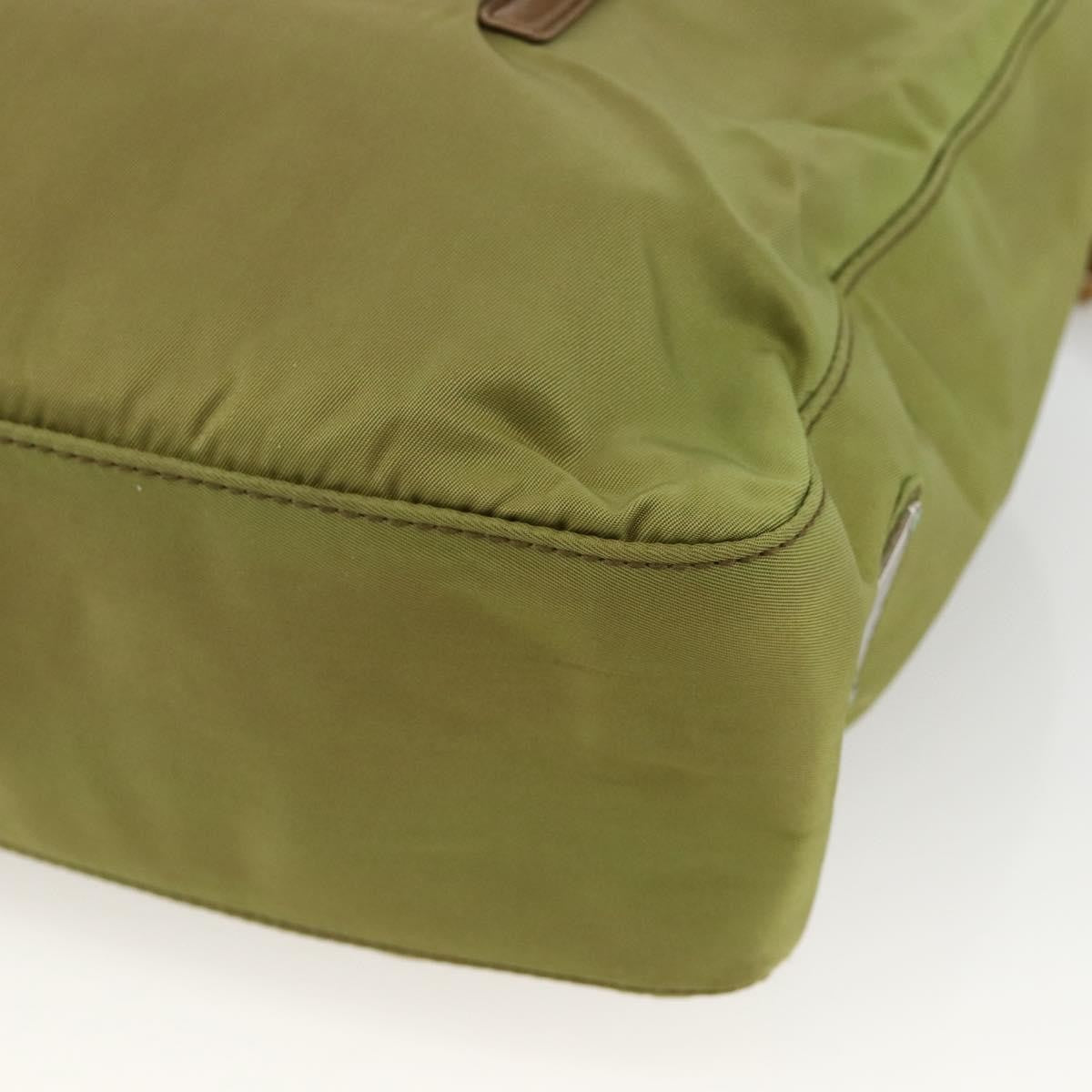 Prada Vintage Tote Tessuto Khaki Nylon Tote Bag Bag