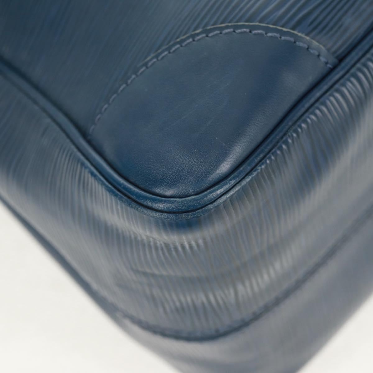 Louis Vuitton Segur Handbag Epi Leather Blue Leather Shoulder Bag