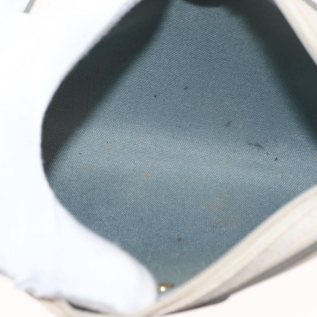 Christian Dior Vintage Honeycomb Shoulder Bag Canvas White Canvas Shoulder Bag Bag (Pre-Owned)