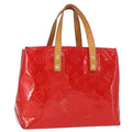 Louis Vuitton Reade Handbag Monogram Vernis Red Patent_Leather Handbag