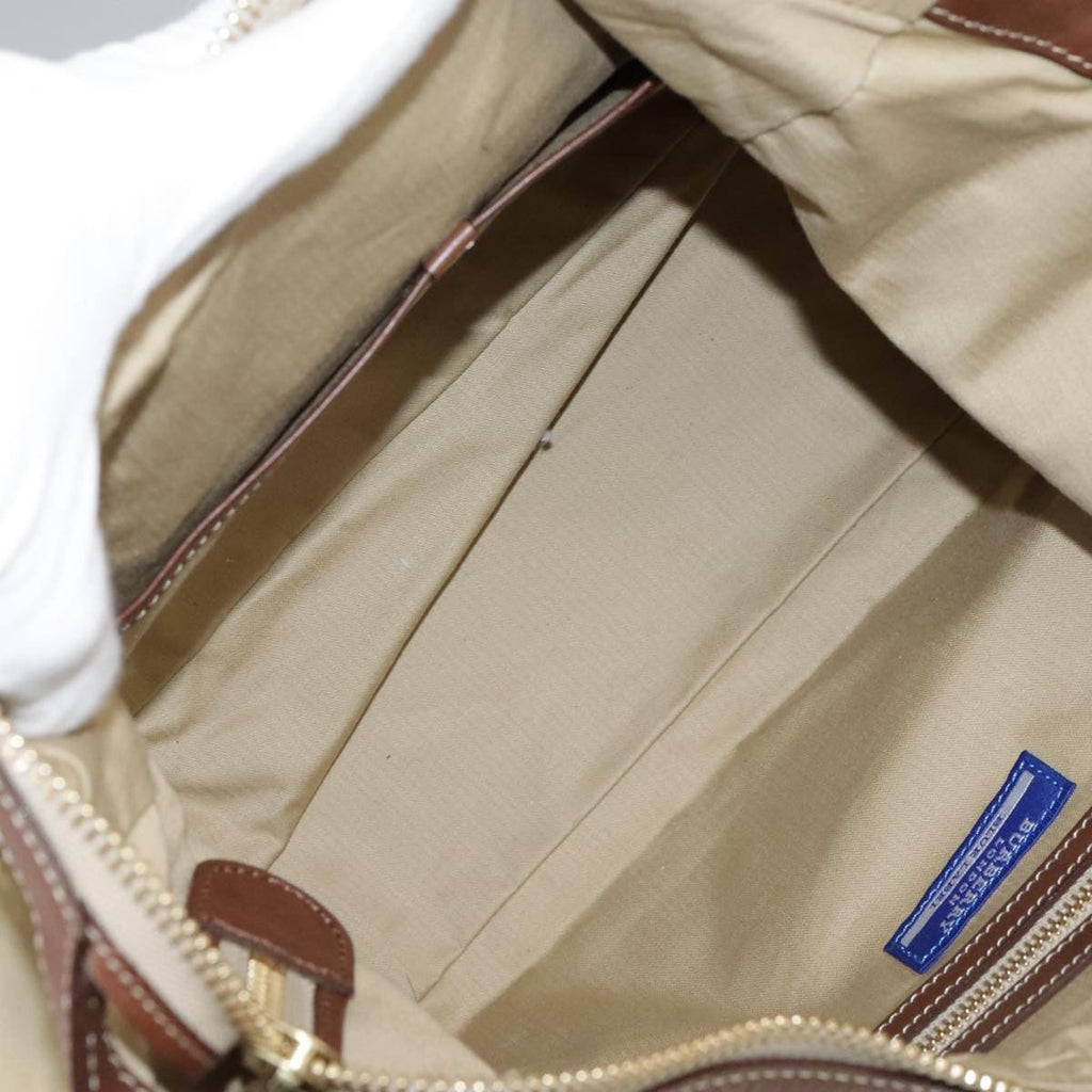 Burberry Blue Label Shoulder Bag Nylon Beige Nylon Shoulder Bag