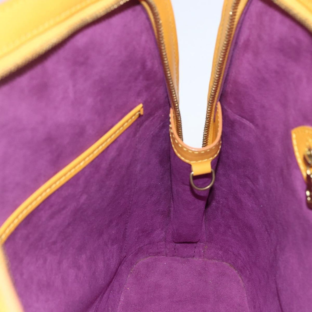 Louis Vuitton Lussac Handbag Epi Leather Yellow Leather Shoulder Bag
