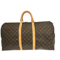 Louis Vuitton Keepall Bag Monogram Canvas Brown Canvas Travel Bag