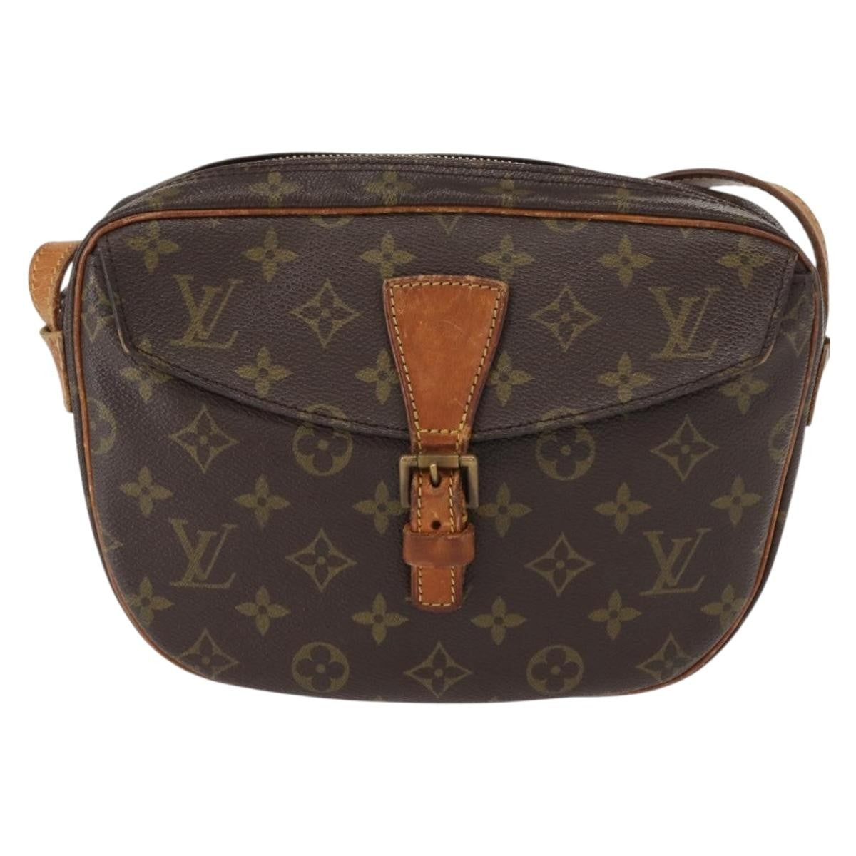Louis Vuitton Jeune Fille Handbag Monogram Canvas Brown Canvas Shoulder Bag