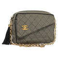 Chanel Vintage Front Pocket Camera Bag Canvas White Canvas Shoulder Bag Bag