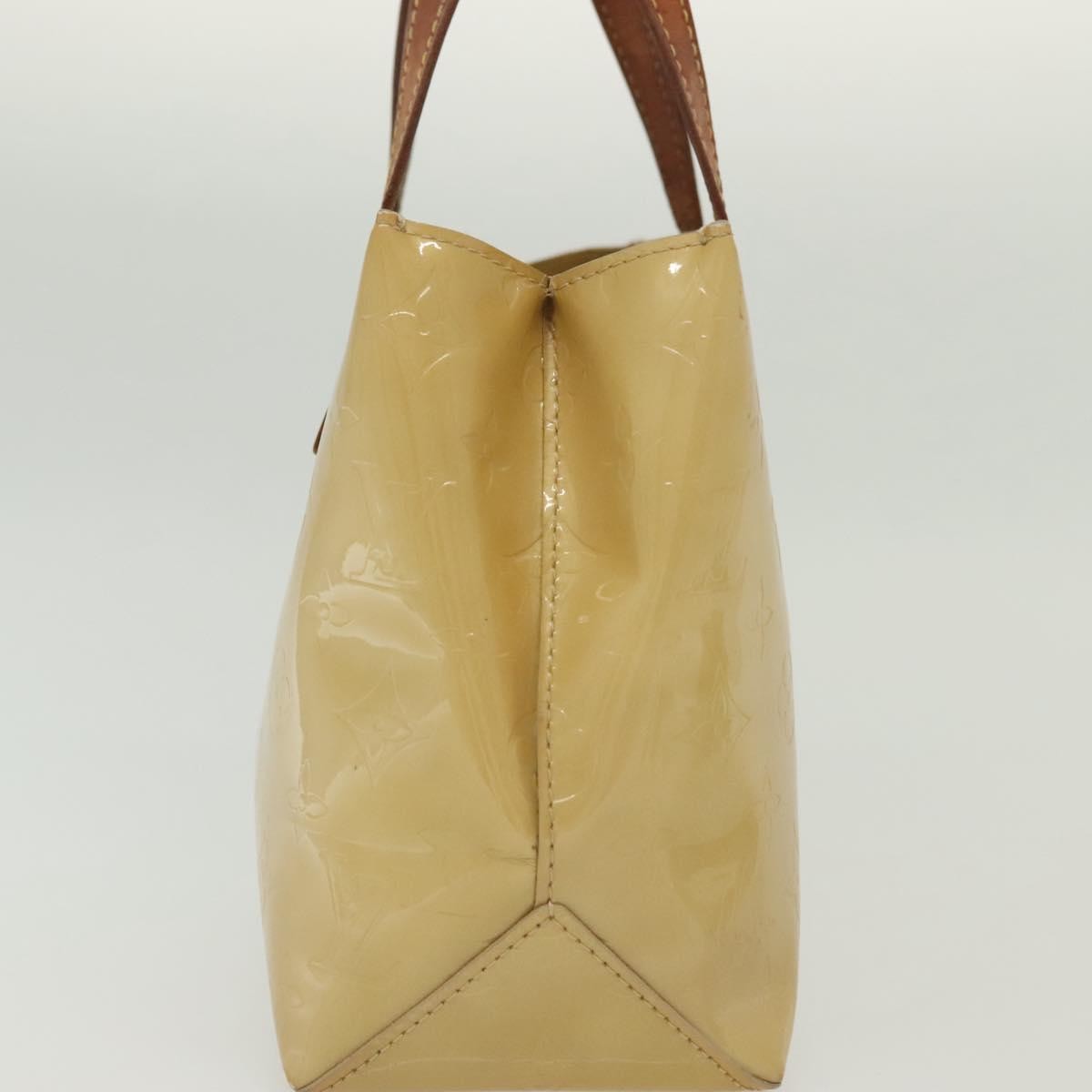 Louis Vuitton Reade Handbag Monogram Vernis Beige Patent_Leather Handbag