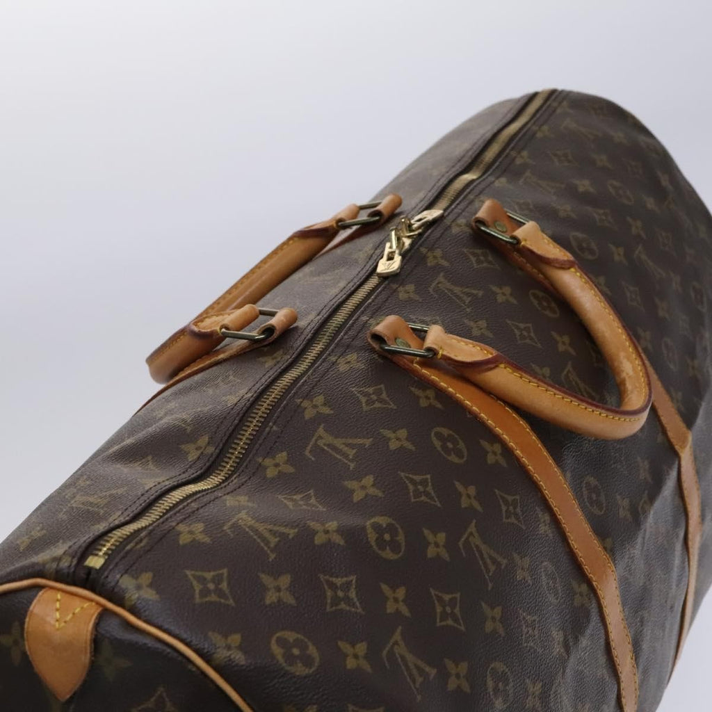 Louis Vuitton Keepall Bag Monogram Canvas Brown Canvas Travel Bag