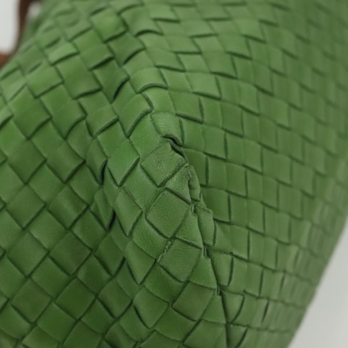 Bottega Veneta Intrecciato Leather Green Leather Handbag