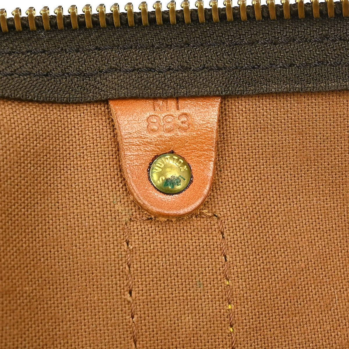 Louis Vuitton Keepall Bag Monogram Canvas Brown Canvas Travel Bag