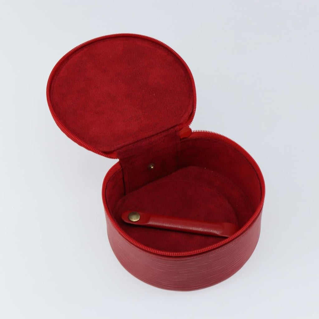 Louis Vuitton Ecrin Bijoux Pouch Epi Leather Red Leather Jewelry Set Jewelry
