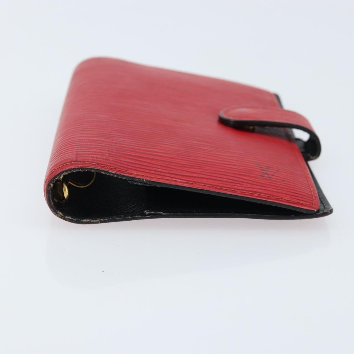 Louis Vuitton Agenda Cover Epi Leather Red Leather Wallets Accessory