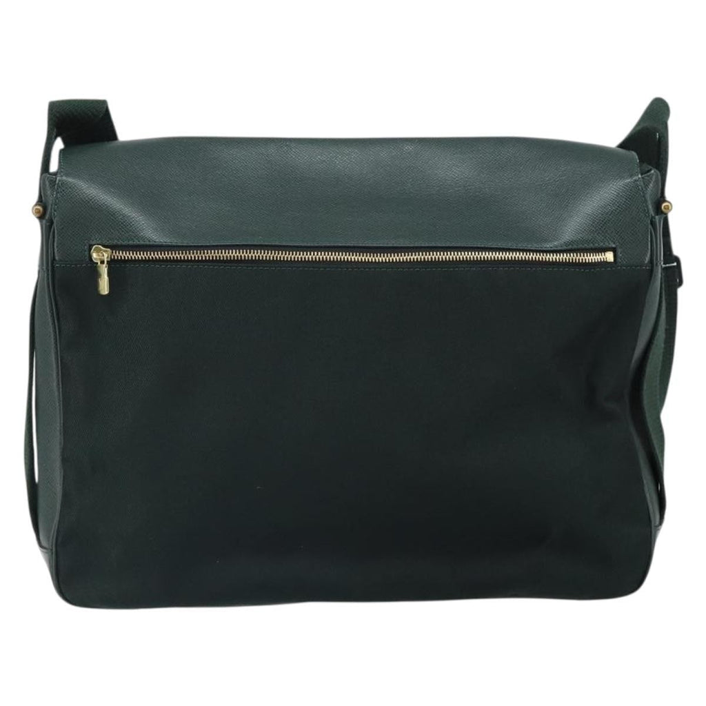 Louis Vuitton Dersou Bag Taiga Leather And Canvas Green Leather Shoulder Bag