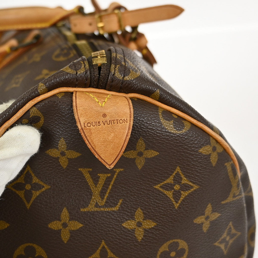 Louis Vuitton Keepall Bag Monogram Canvas Brown Canvas Travel Bag