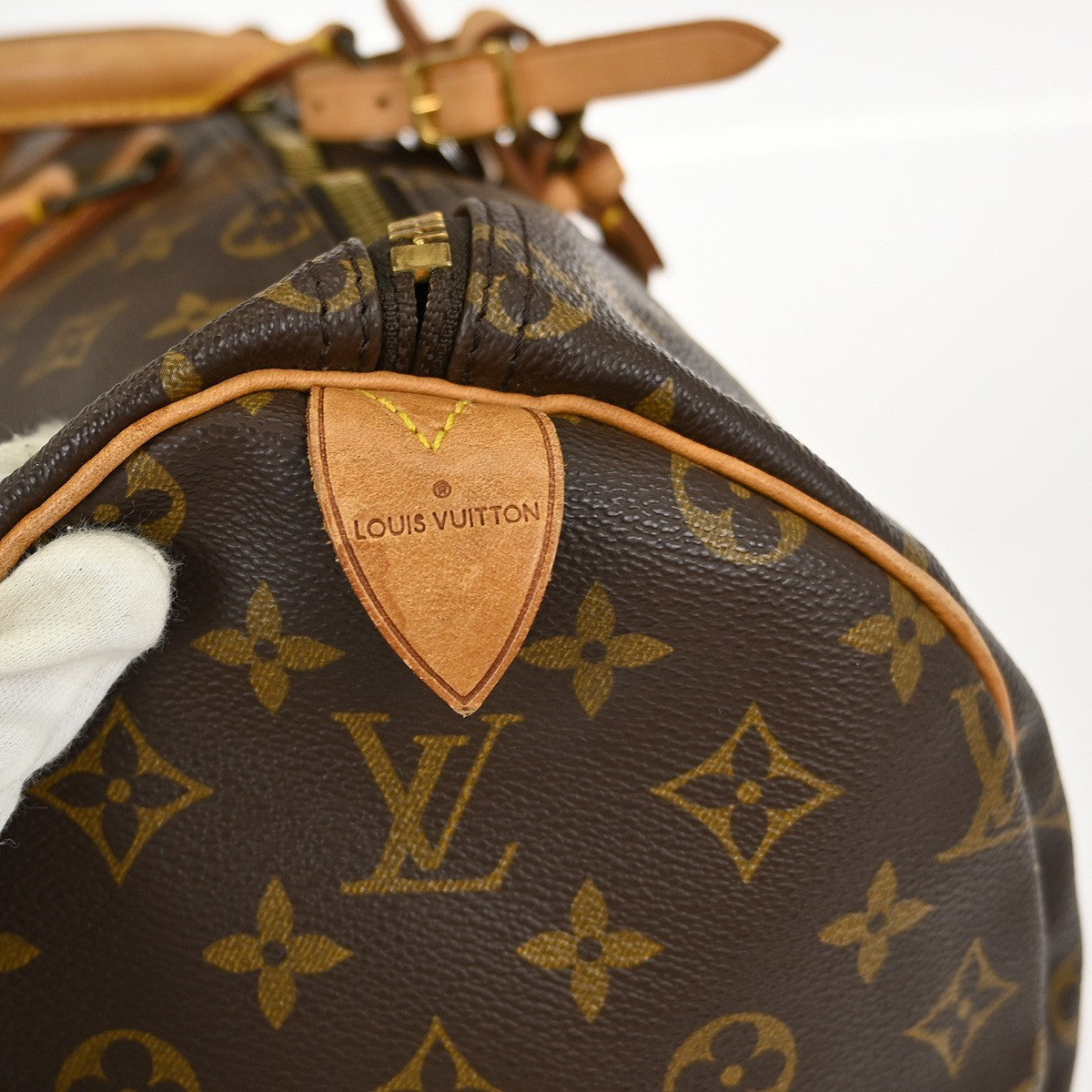 Louis Vuitton Keepall Bag Monogram Canvas Brown Canvas Travel Bag