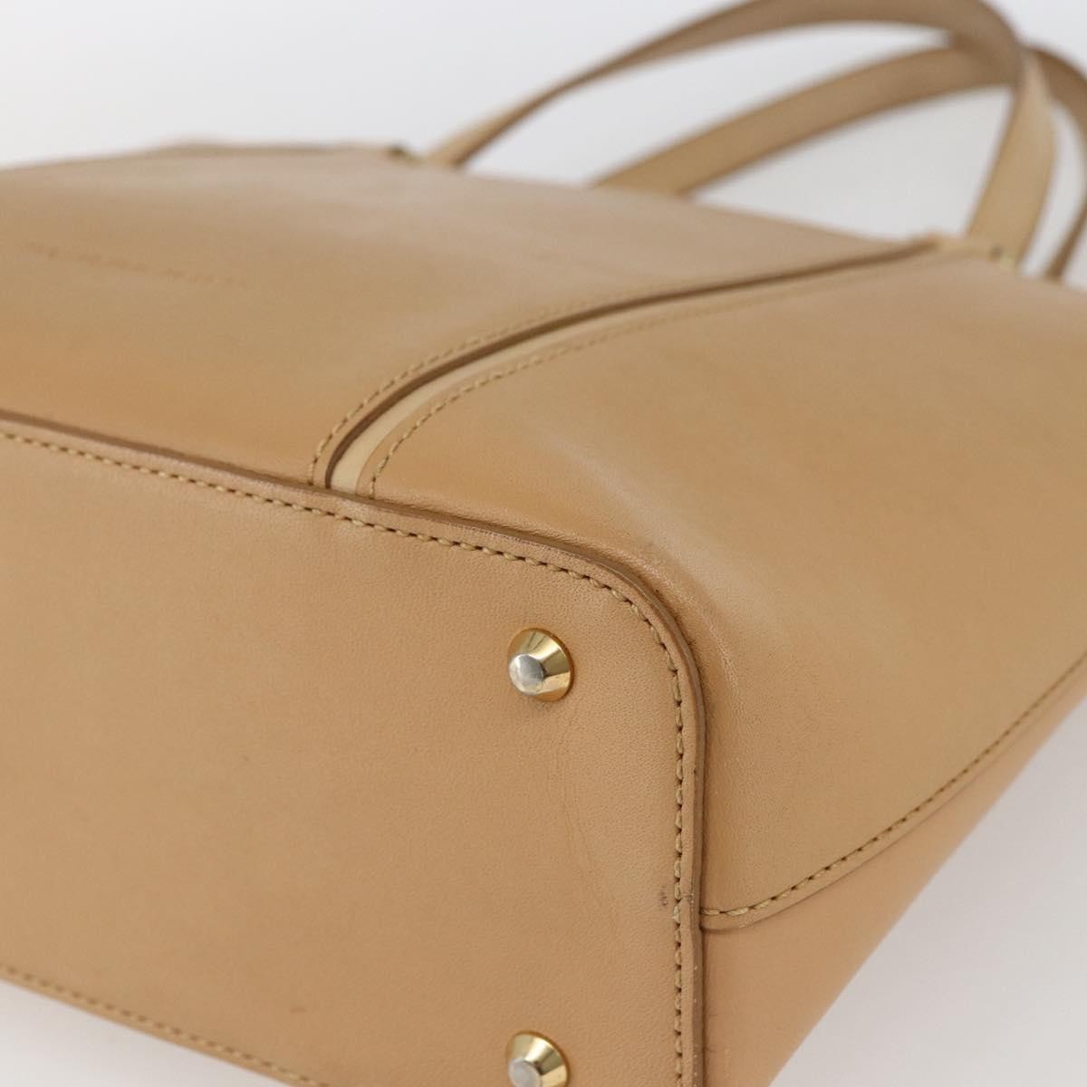 Burberry Vintage Handbag Leather Beige Leather Handbag