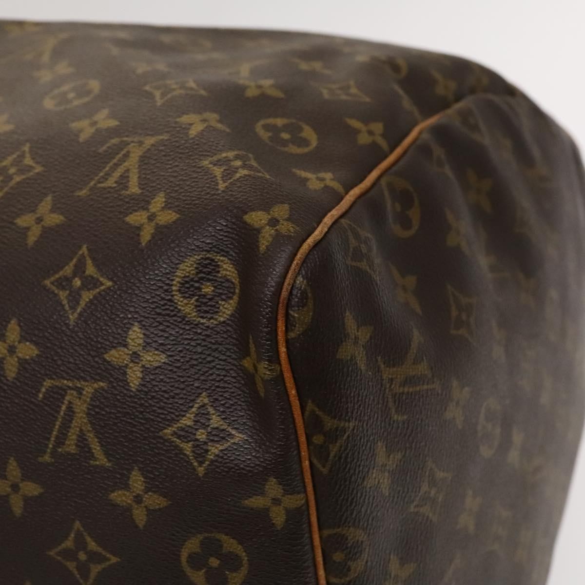 Louis Vuitton Keepall Bag Monogram Canvas Brown Canvas Travel Bag
