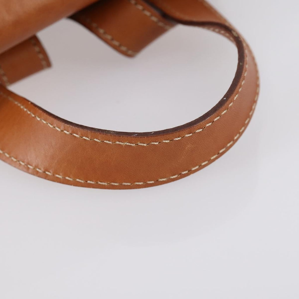 Celine Vintage Macadam Backpack Canvas And Leather Brown Canvas Backpack Bag