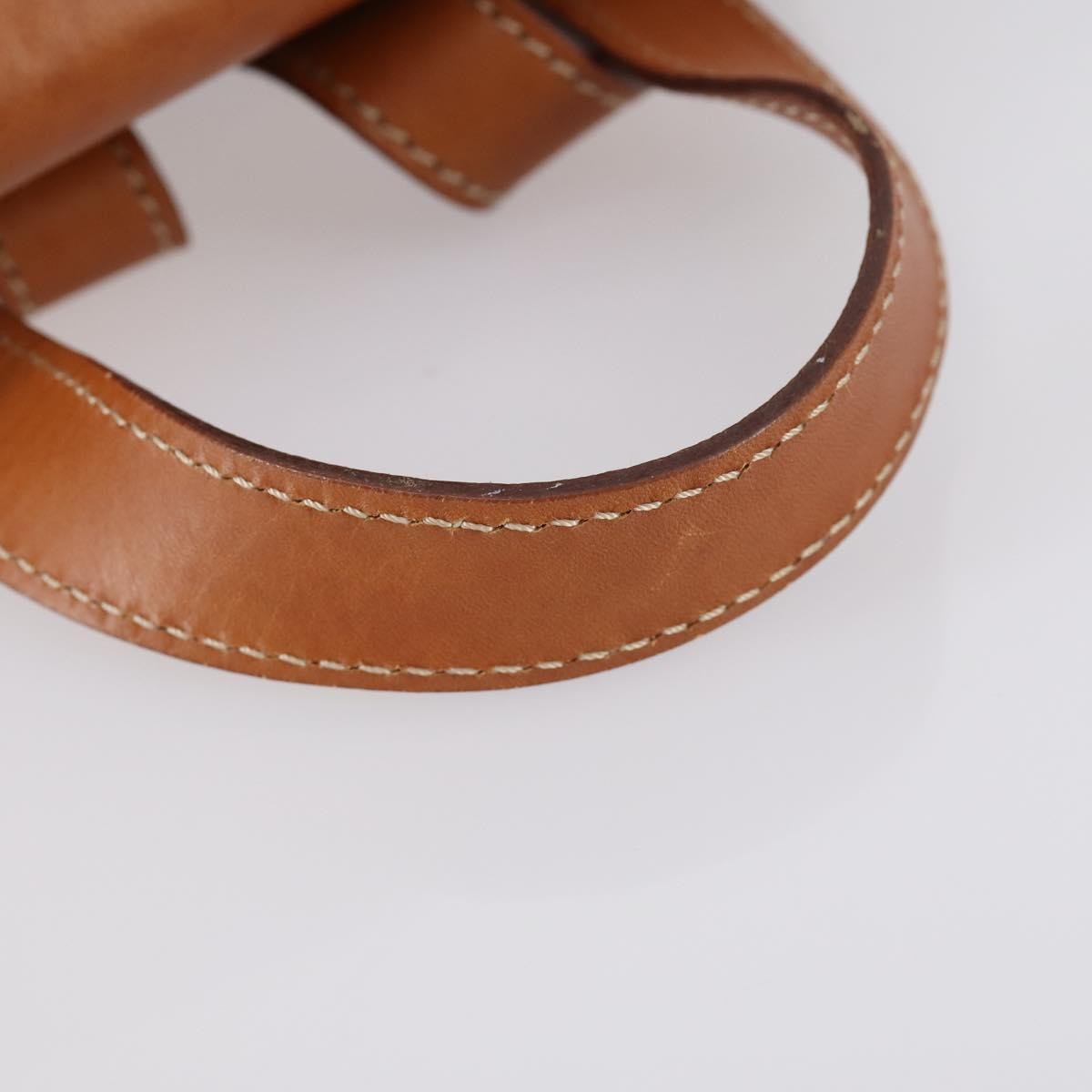 Celine Vintage Macadam Backpack Canvas And Leather Brown Canvas Backpack Bag