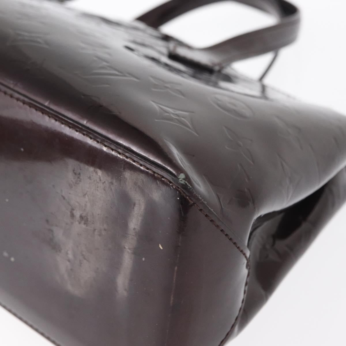 Louis Vuitton Wilshire Handbag Monogram Vernis Burgundy Patent_Leather Tote Bag