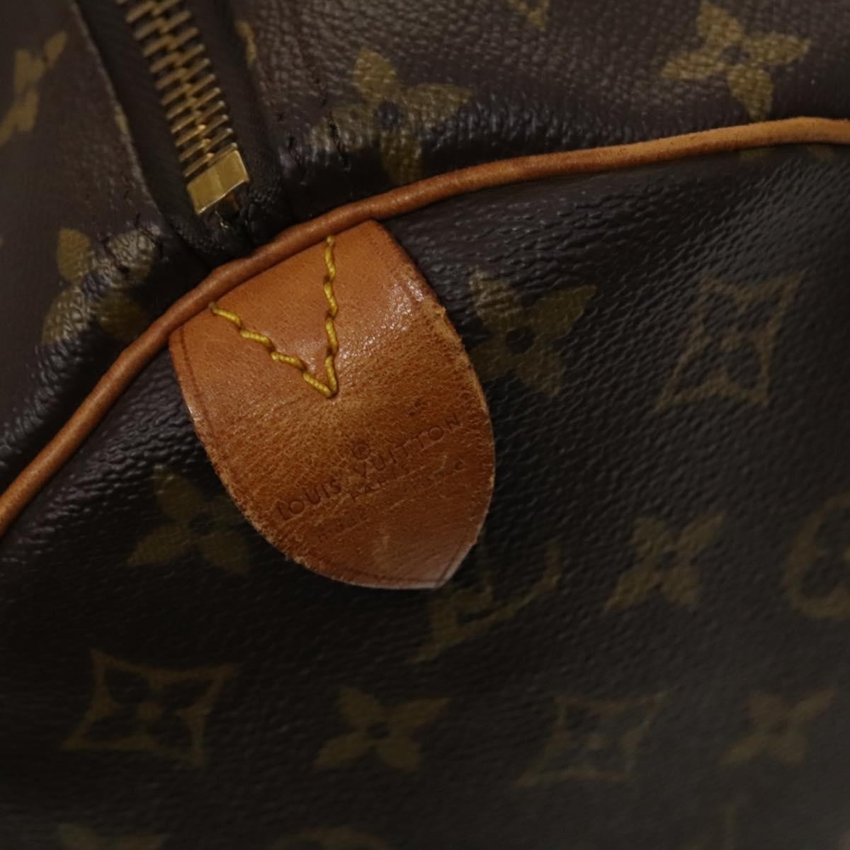 Louis Vuitton Keepall Bag Monogram Canvas Brown Canvas Travel Bag