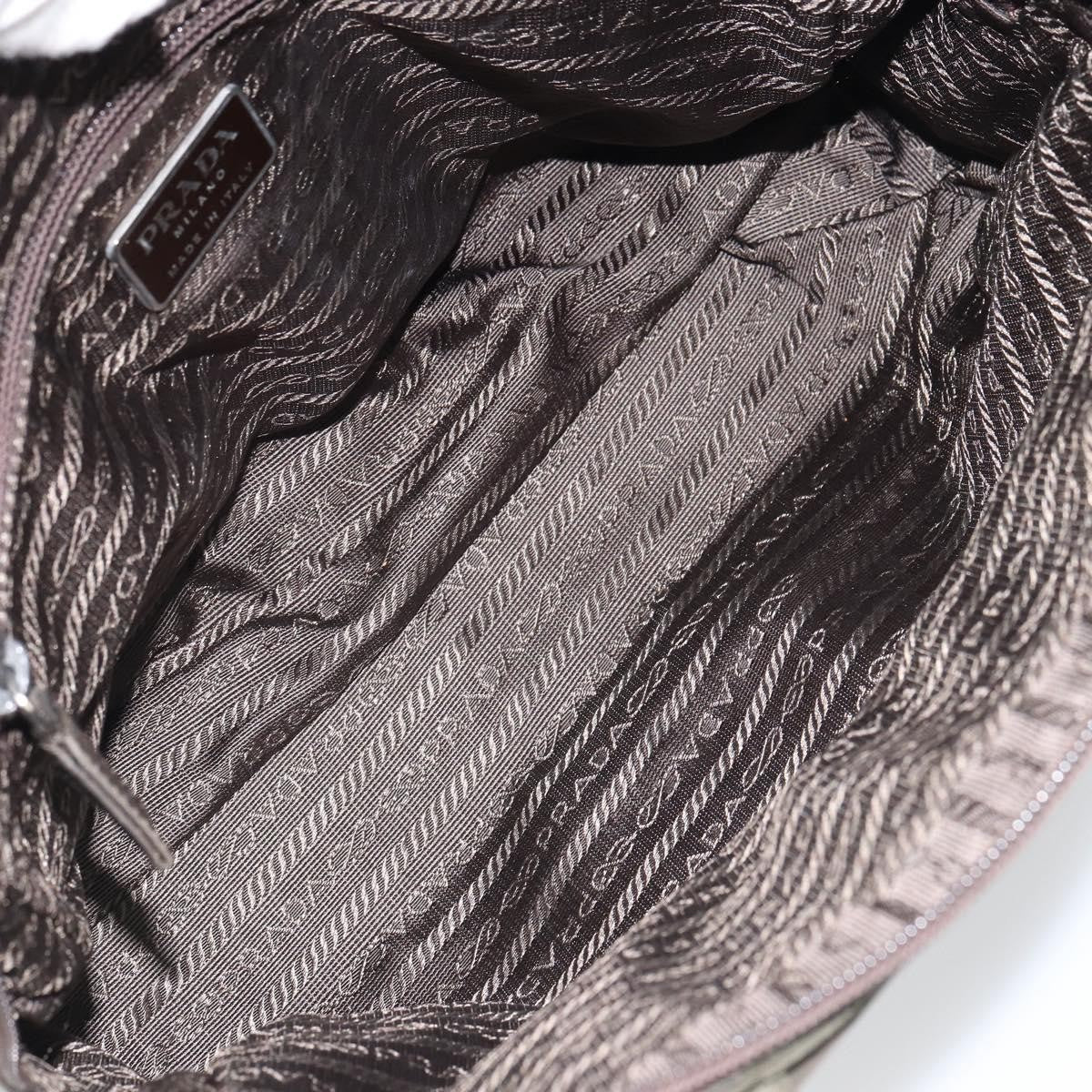 Prada Zip Around Tote Tessuto Khaki Nylon Handbag
