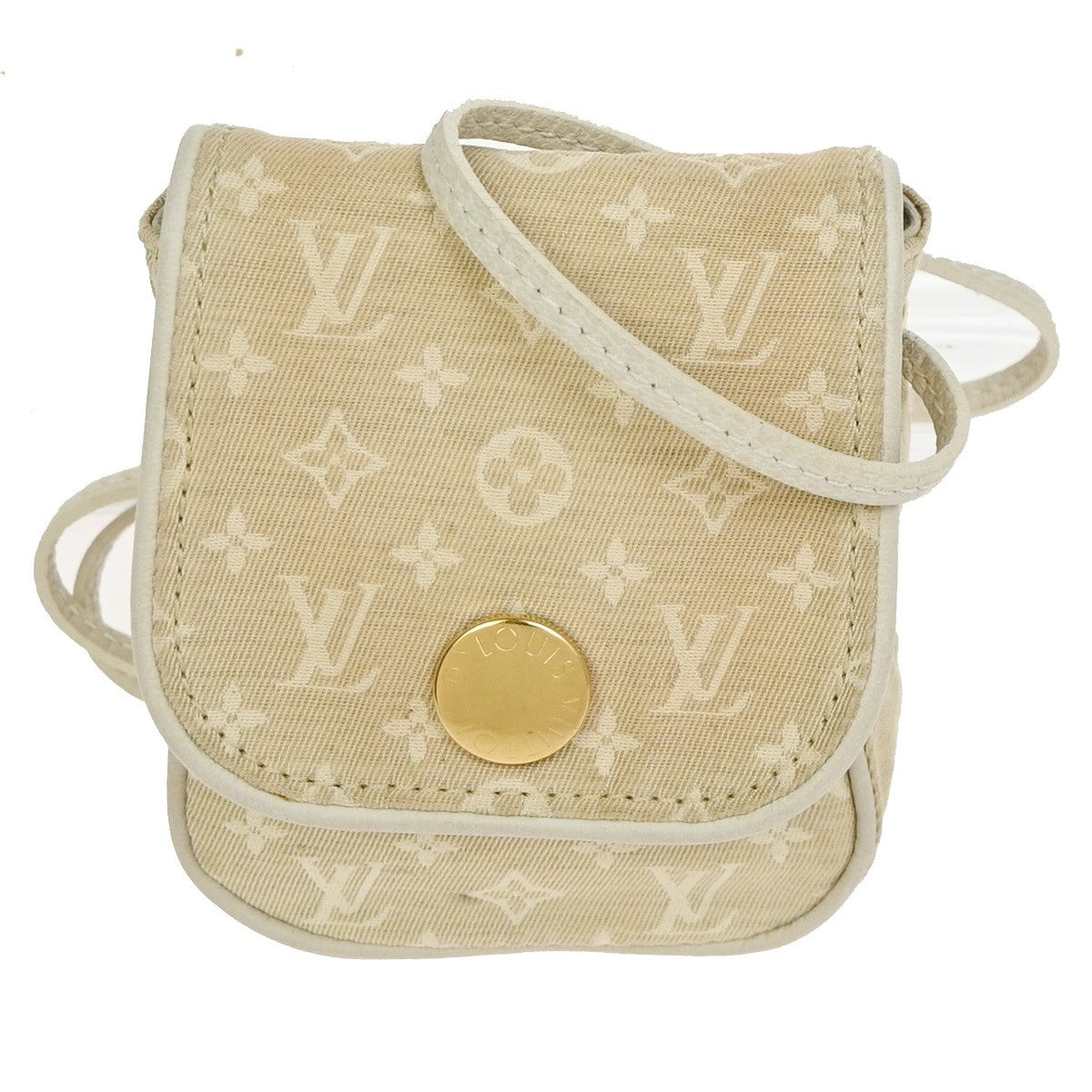 Louis Vuitton Cancun Pochette Monogram Mini Canvas Beige Canvas Clutche & Pouche Bag
