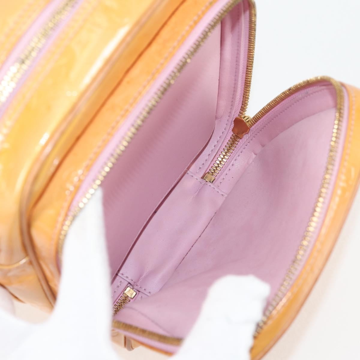 Louis Vuitton Wooster Handbag Monogram Vernis Beige Patent_Leather Bag