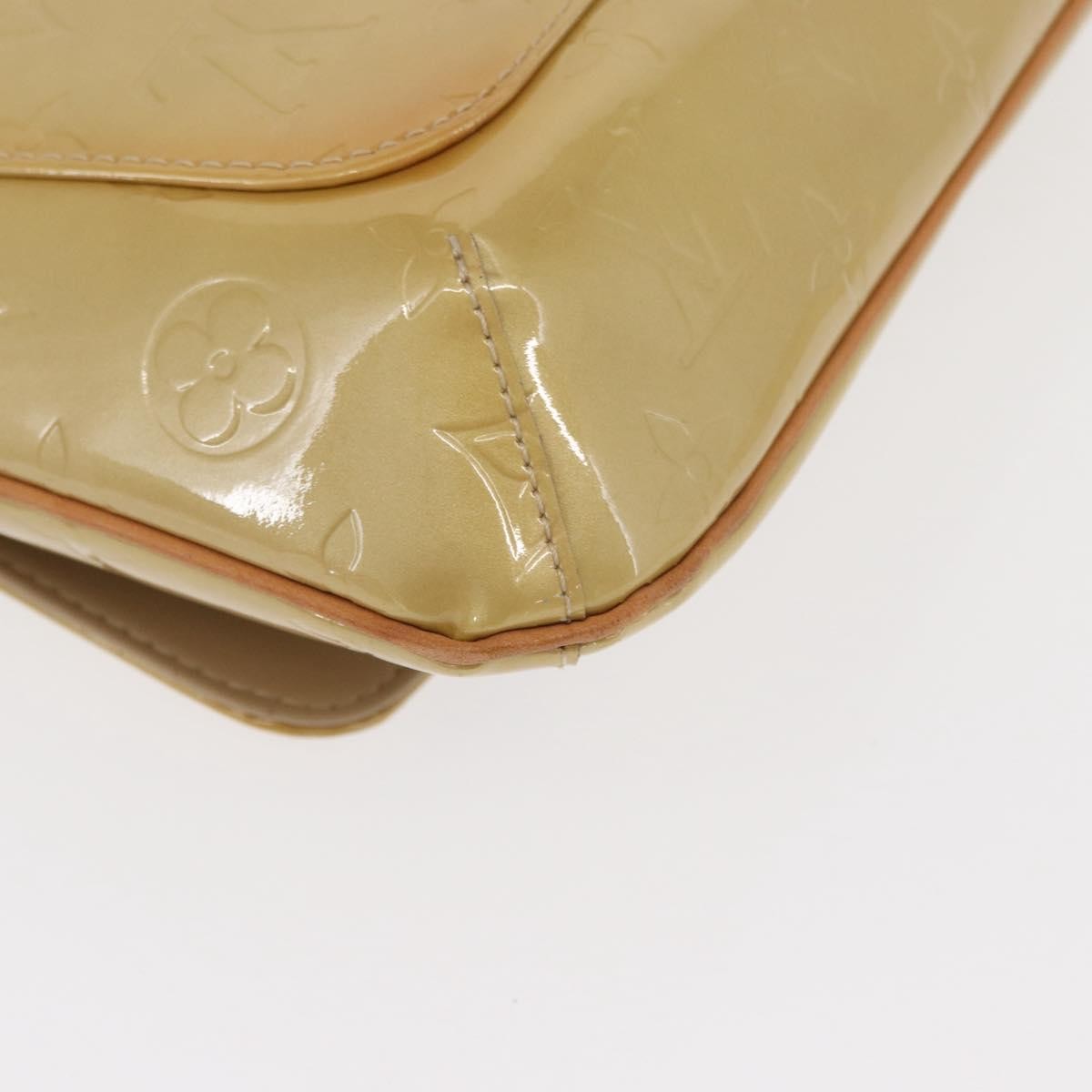 Louis Vuitton Thompson Street Handbag Monogram Vernis Beige Patent_Leather Shoulder Bag