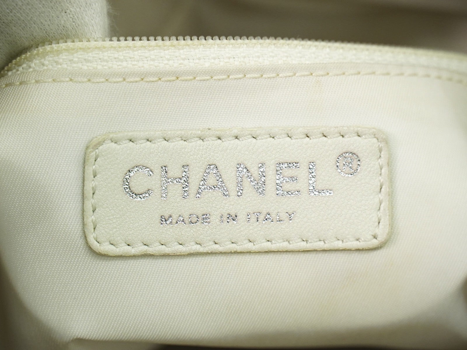 Chanel Biarritz Tote Quilted Coated Canvas Metallic Canvas Tote Bag Bag