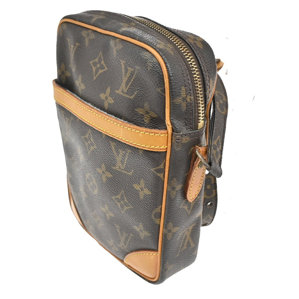 Louis Vuitton Danube Handbag Monogram Canvas Brown Canvas Shoulder Bag