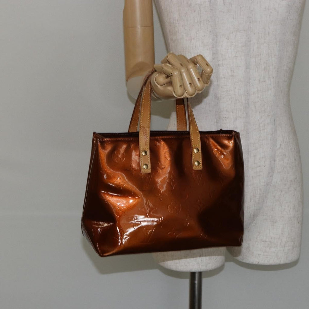 Louis Vuitton Reade Handbag Monogram Vernis Brown Patent_Leather Handbag