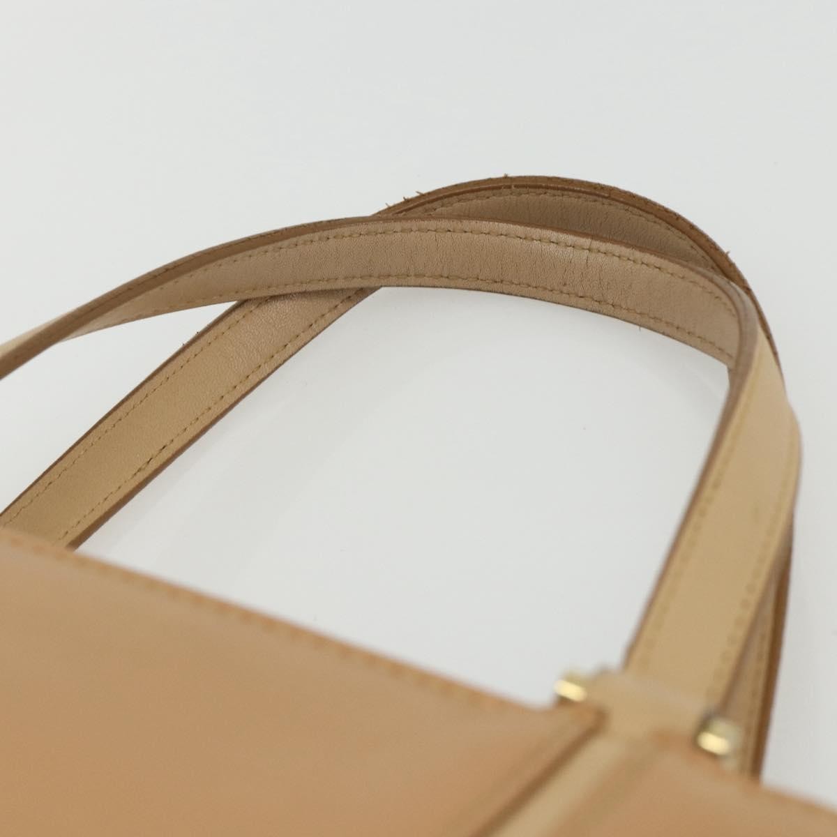 Burberry Vintage Handbag Leather Beige Leather Handbag