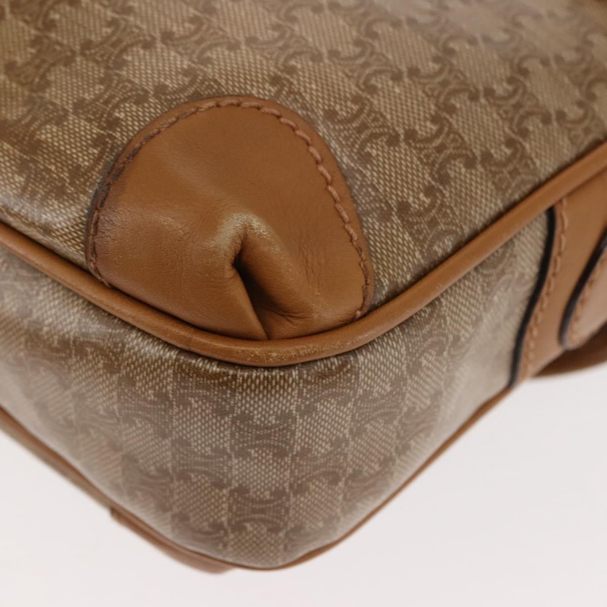 Celine Macadam Shoulder Bag Pvc Leather Beige Pvc,Canvas Bag