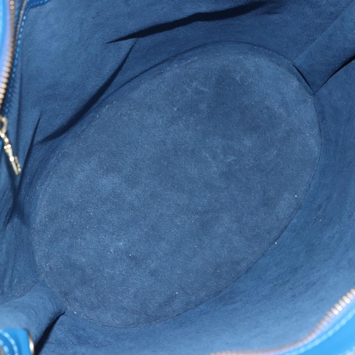 Louis Vuitton Saint Jacques Handbag Epi Leather Blue Leather Shoulder Bag