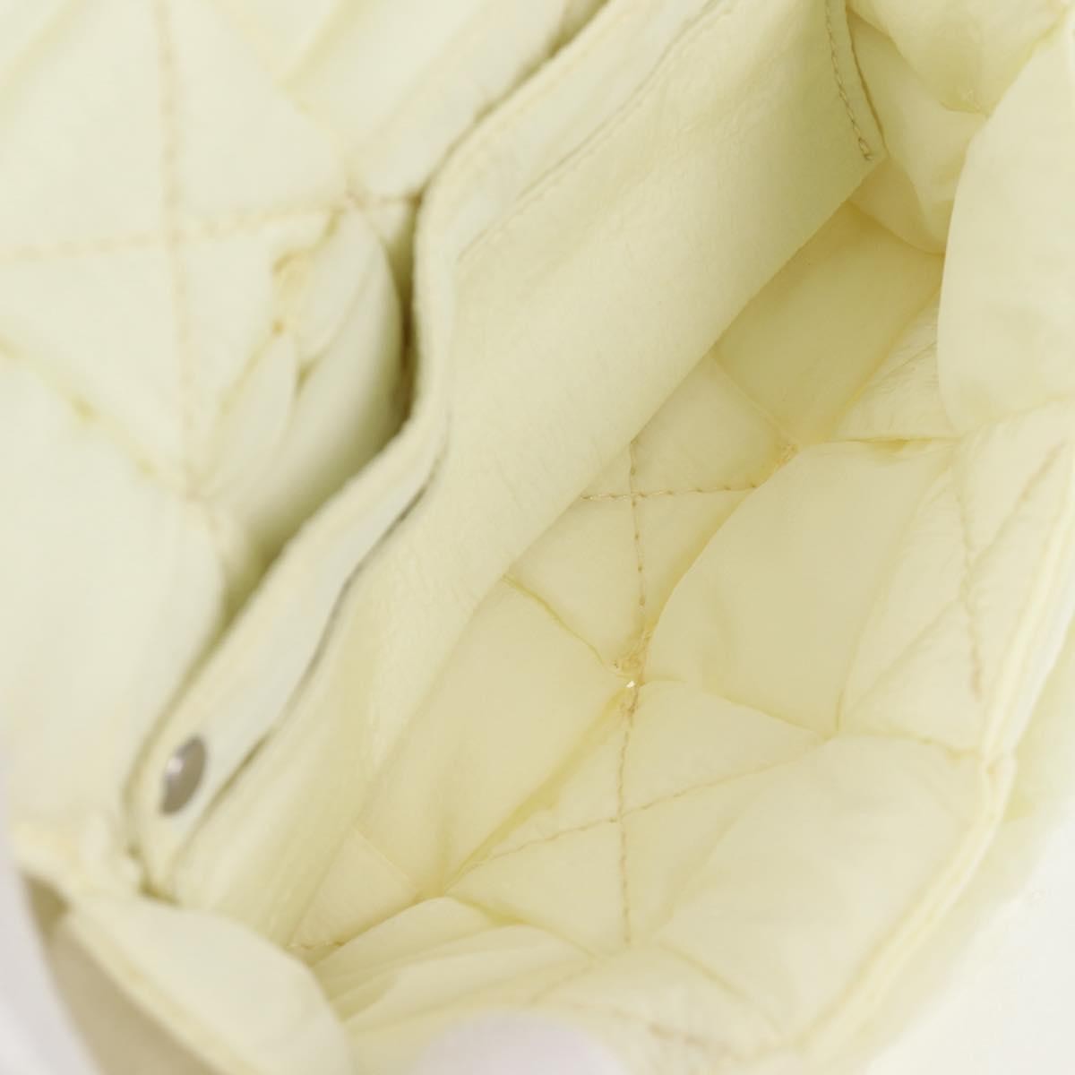 Bottega Veneta Padded Tech Cassette Crossbody Bag Intrecciato Nylon White Synthetic Bag