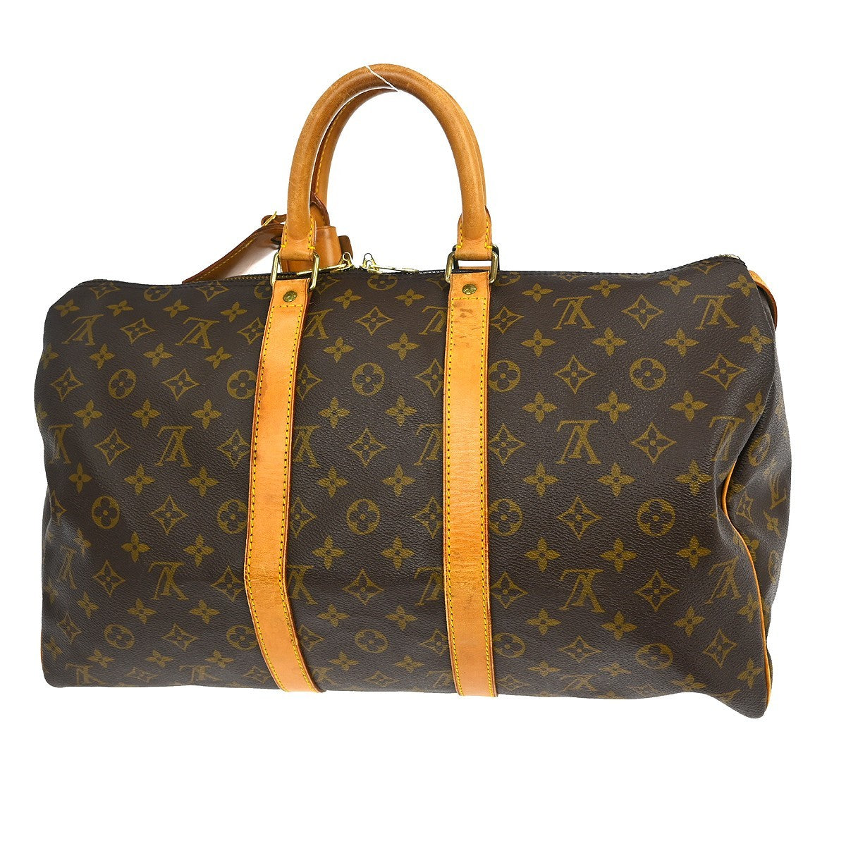 Louis Vuitton Keepall Bag Monogram Canvas Brown Canvas Travel Bag
