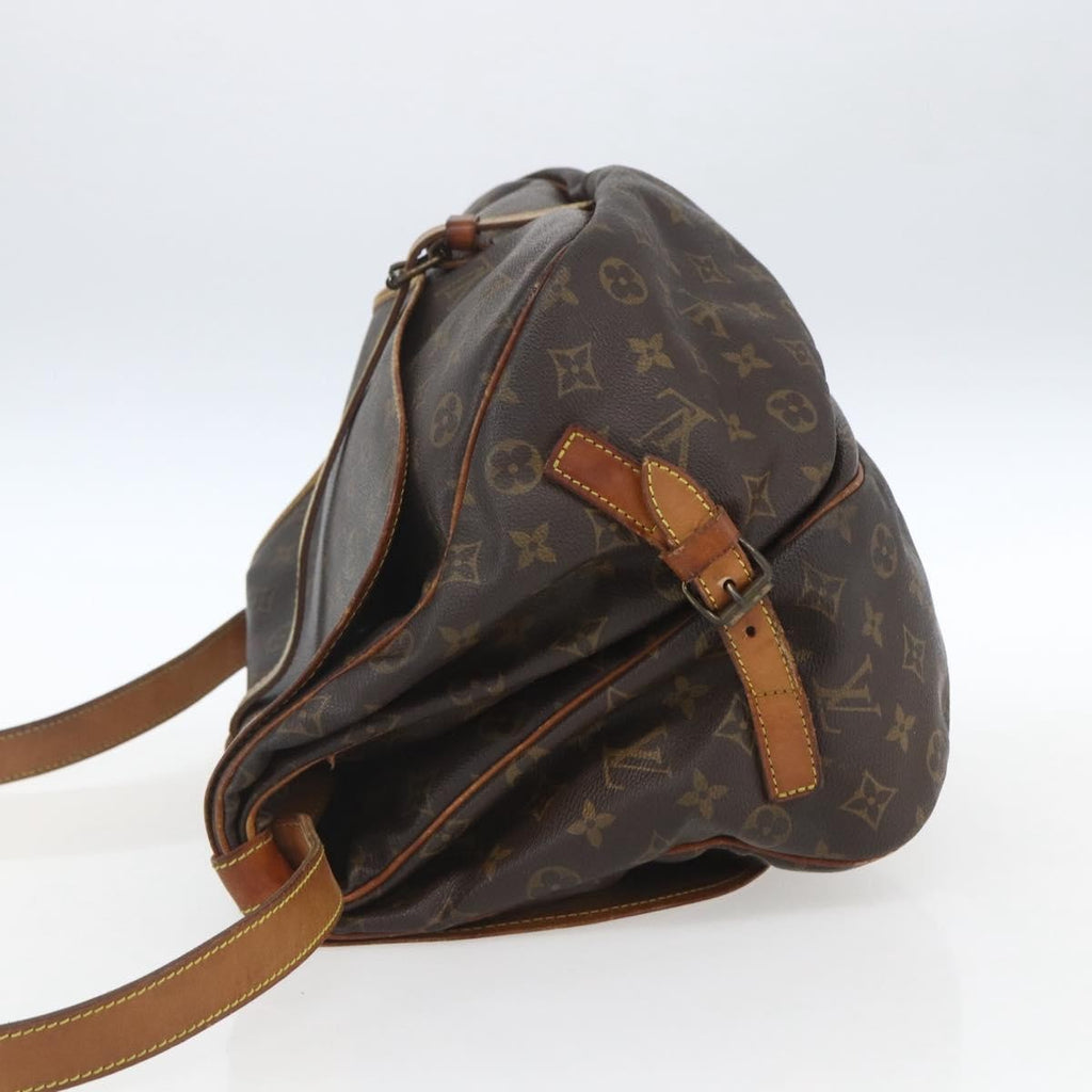 Louis Vuitton Saumur Handbag Monogram Canvas Brown Canvas Shoulder Bag