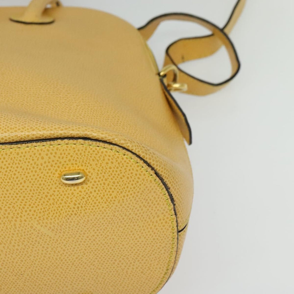 Celine Handbag Leather Yellow Leather Handbag