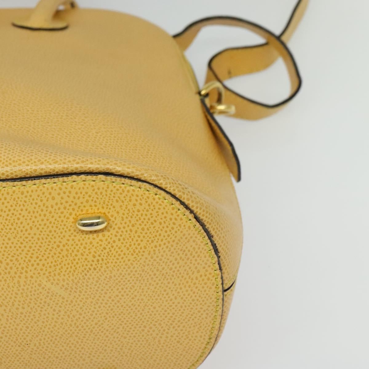 Celine Handbag Leather Yellow Leather Handbag