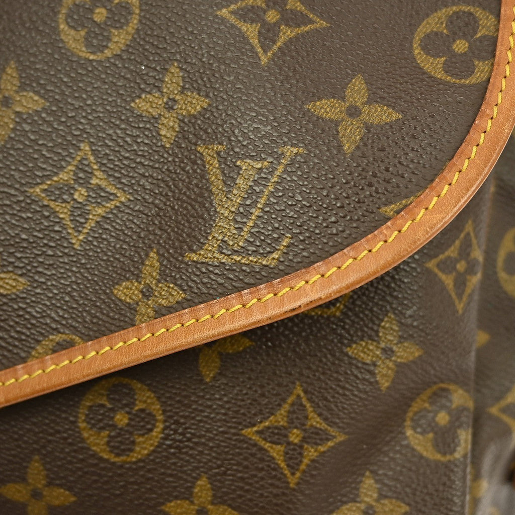 Louis Vuitton Saumur Handbag Monogram Canvas Brown Canvas Shoulder Bag