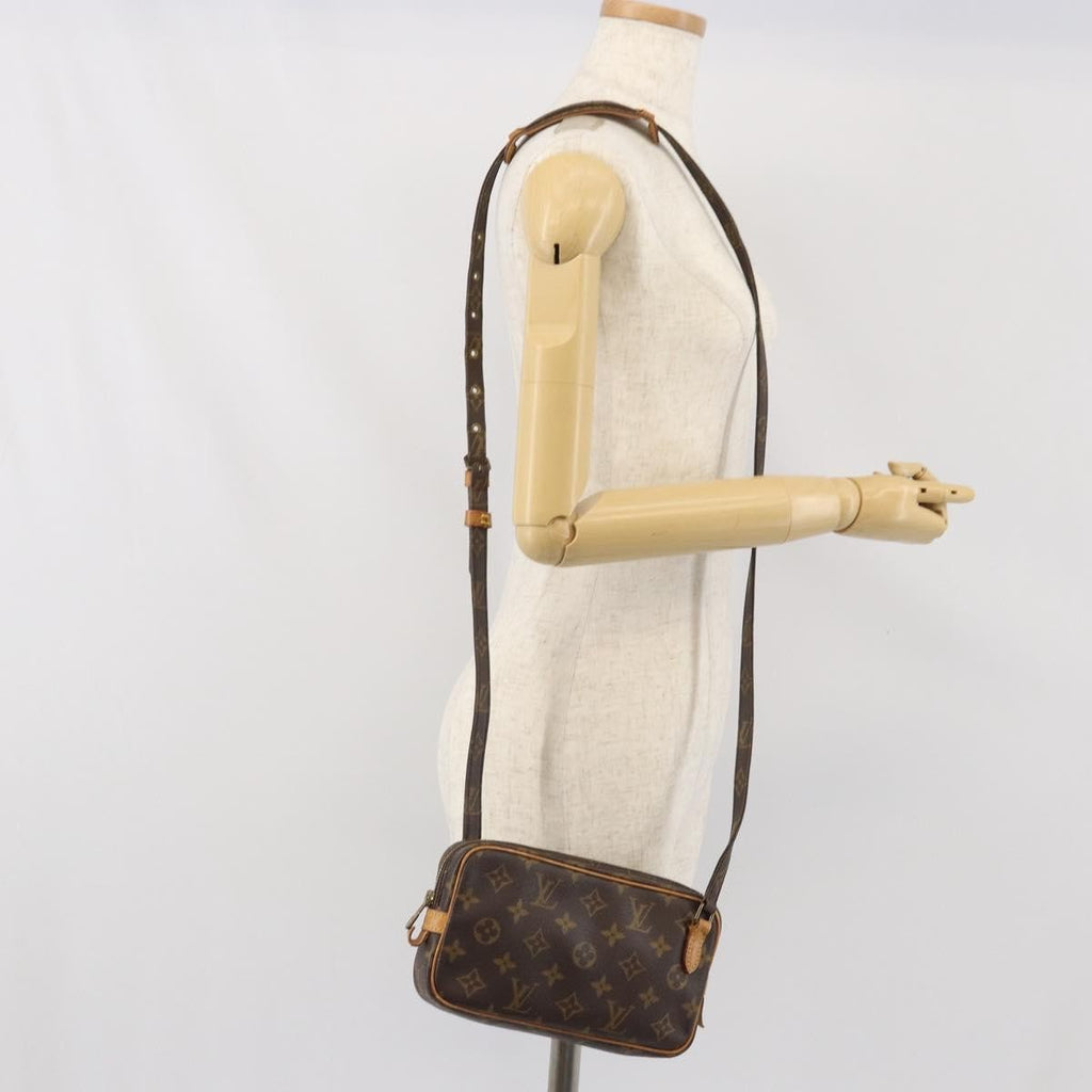 Louis Vuitton Pochette Marly Bandouliere Bag Monogram Canvas Brown Canvas Shoulder Bag