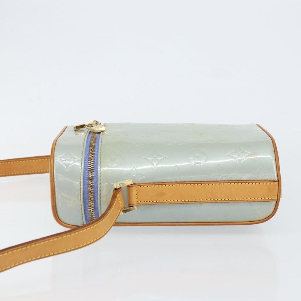 Louis Vuitton Sullivan Handbag Monogram Vernis Gray Patent_Leather Shoulder Bag