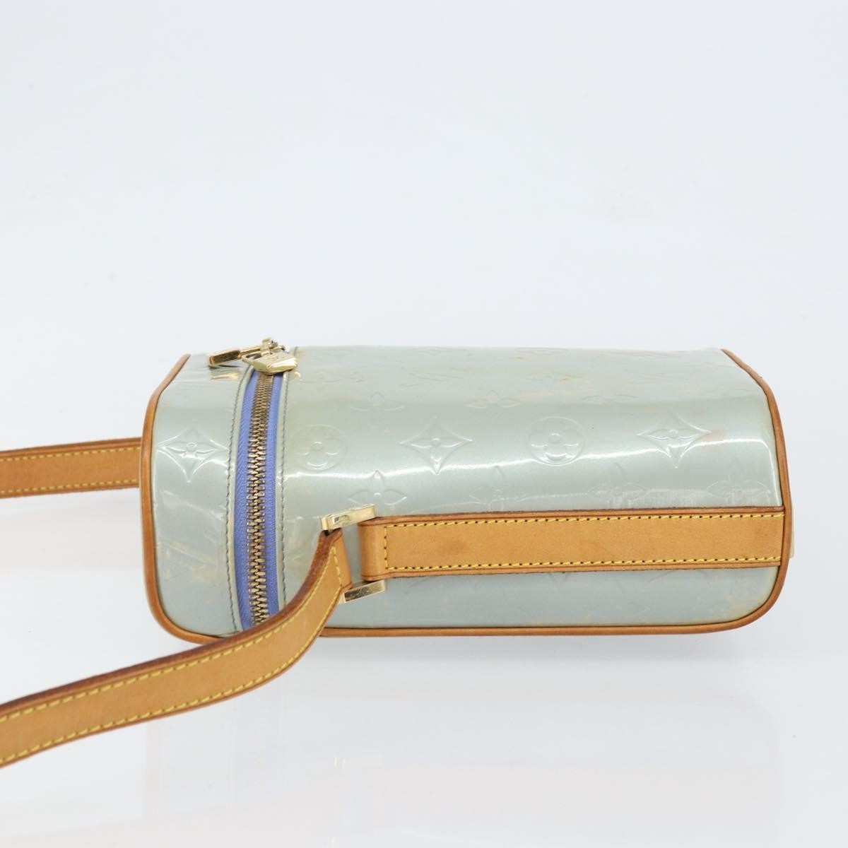 Louis Vuitton Sullivan Handbag Monogram Vernis Gray Patent_Leather Shoulder Bag