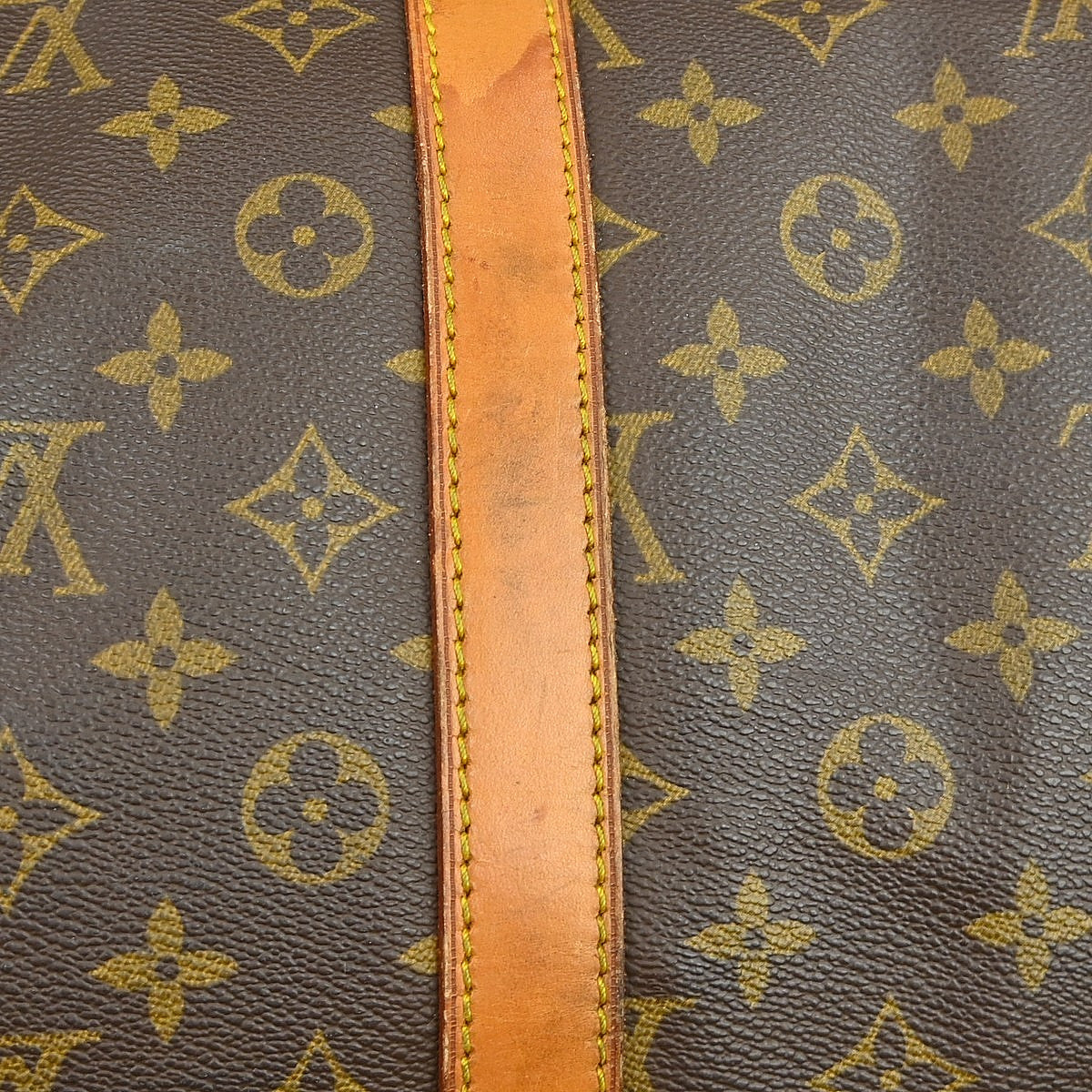 Louis Vuitton Keepall Bag Monogram Canvas Brown Canvas Travel Bag