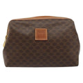 Celine Macadam Pochette Canvas And Leather Brown Canvas Clutche & Pouche Bag
