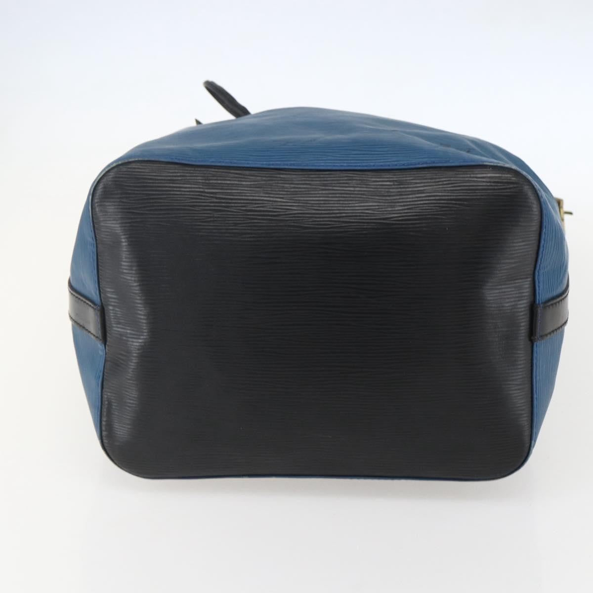 Louis Vuitton Bicolor Petit Noe Handbag Epi Leather Blue Leather Shoulder Bag